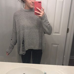 UMGEE Grey Sweater w/ Rips